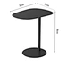 small wrought iron outdoor side table